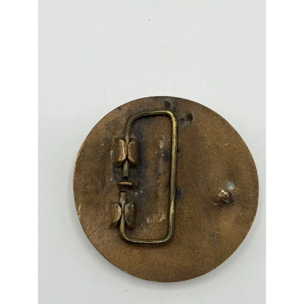 Intl Society Oilfield Trash Roughneck Drilling Oil‎ Crew Vintage Belt Buckle